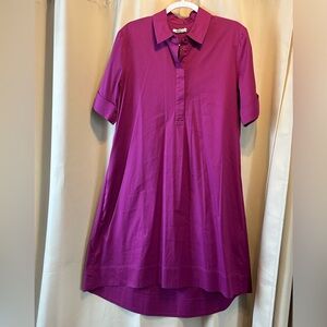 Chico's Magenta High-Low Shirt Dress size 3